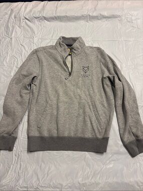 Prince & Fox Gray Quarter-Zip Sweater